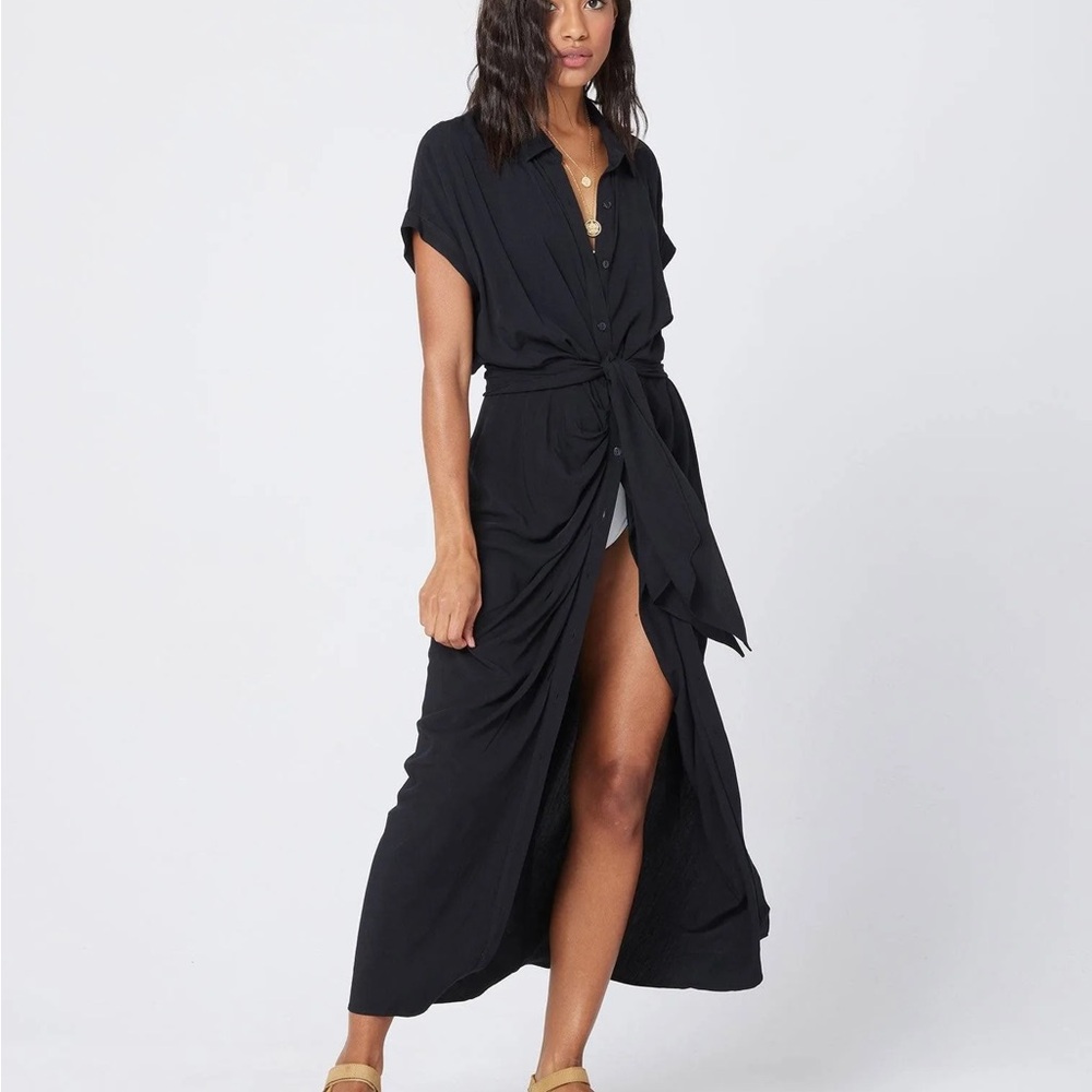 L*Space Black Prism Dress NWT Small S